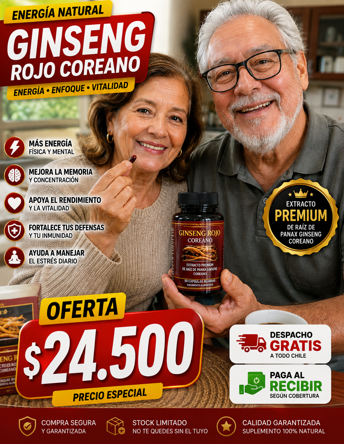GINSENG ROJO COREANO ORIGINAL