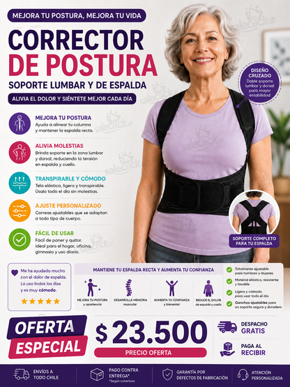 Corrector de postura chaleco