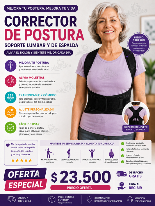 Corrector de postura chaleco