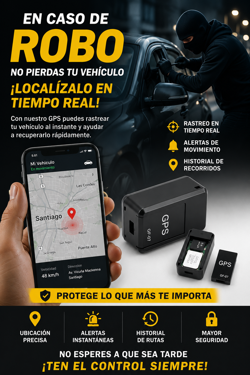 Mini Gps Magnetico Portatil