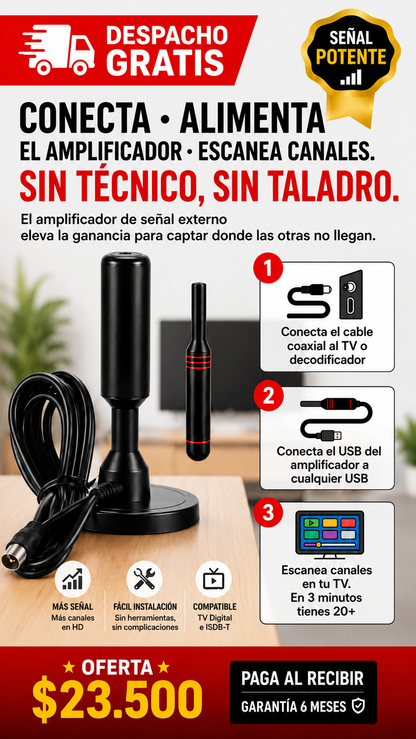 Antena digital super HD