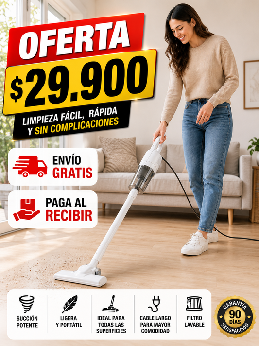 ASPIRADORA 2 EN 1 BLANCA HOME