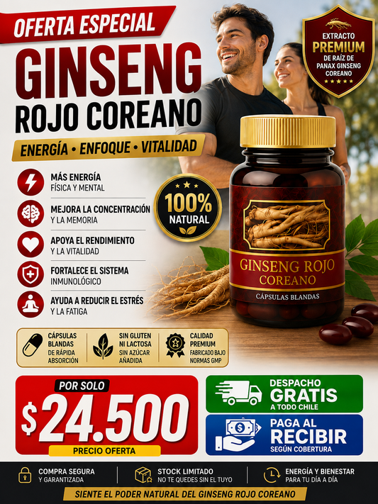 GINSENG ROJO COREANO ORIGINAL