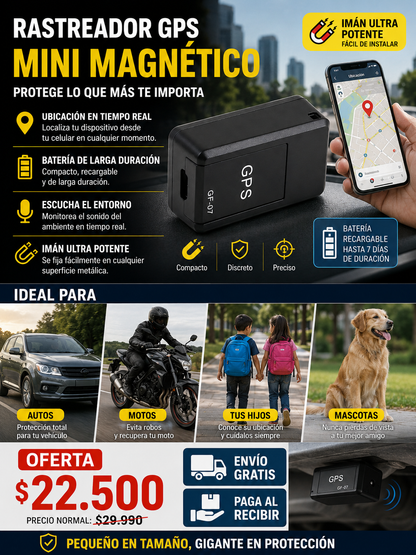 Mini Gps Magnetico Portatil