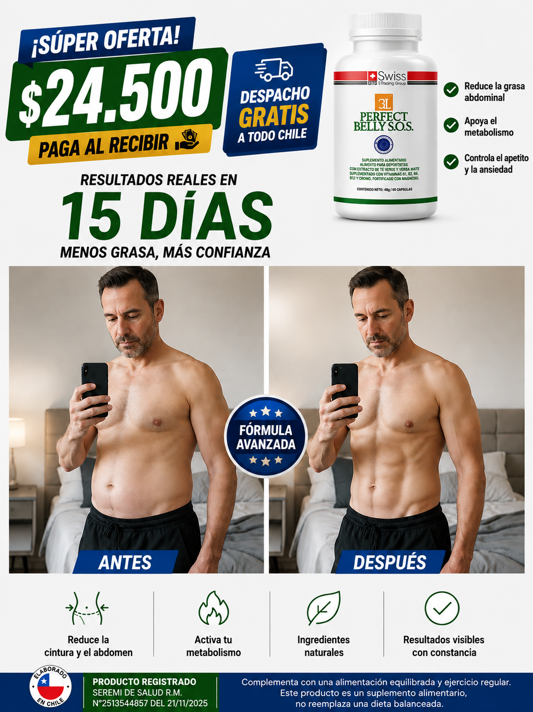 PERFECT BELLY SOS Reduce Grasa Abdominal