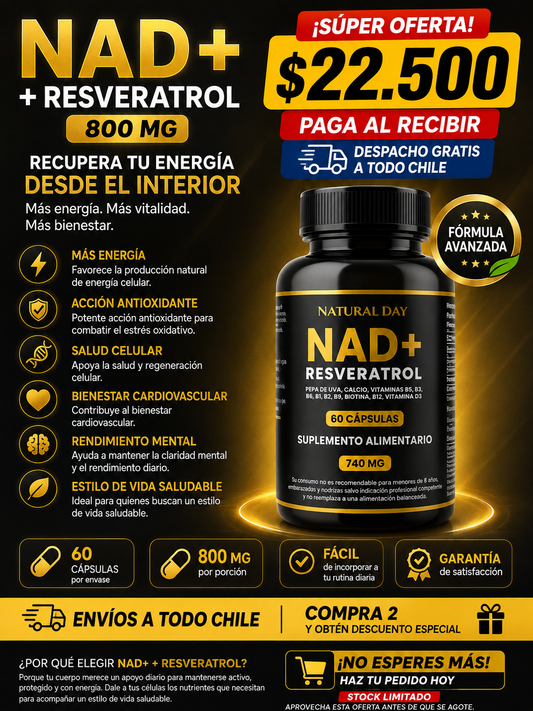 NAD + RESVERATROL 60 cap