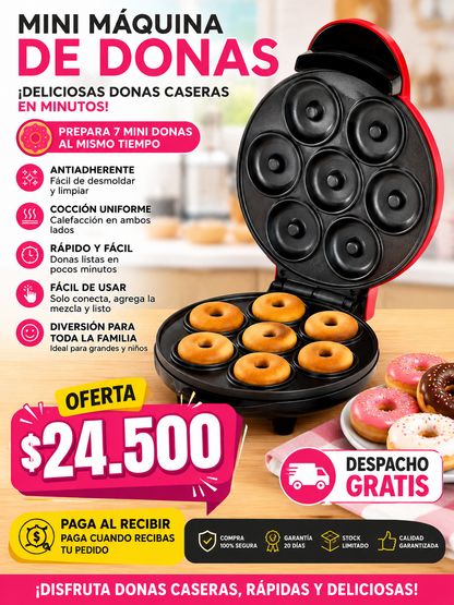 Máquina De Donas Eléctrica Antiadherente